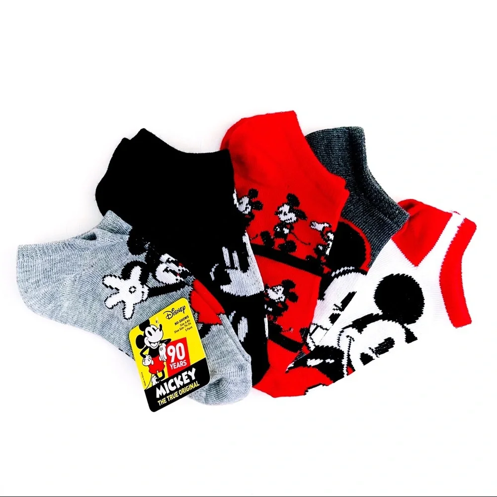 Disney Mickey Mouse No Show Socks Little Boys Girls Disneyland Disney World